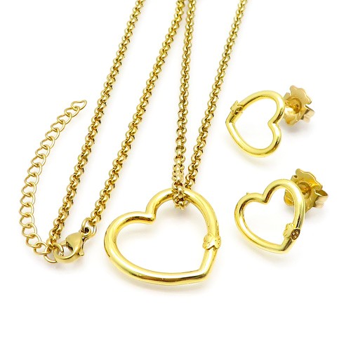 Stainless Steel Tou*s Jewelry Set TZ-137G