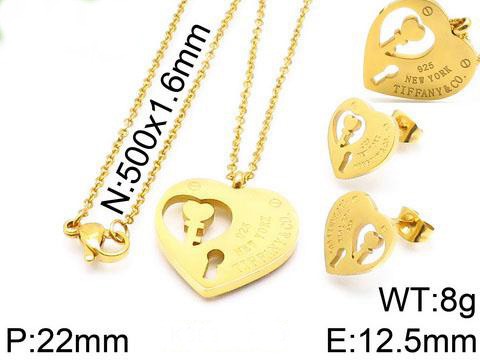 Stainless Steel Tiffan*y Jewelry Set TZ-014M