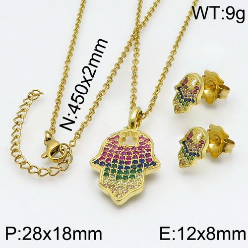 Stainless Steel Tou*s Jewelry Set TZ-114G