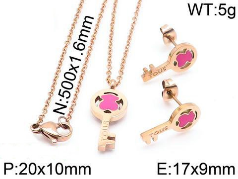 Stainless Steel Tou*s Jewelry Set TZ-047M