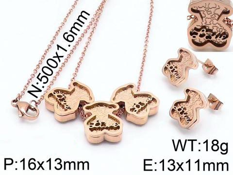 Stainless Steel Tou*s Jewelry Set TZ-026M