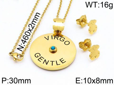 Stainless Steel Tou*s Jewelry Set TZ-101G