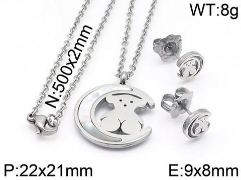 Stainless Steel Tou*s Jewelry Set TZ-037G