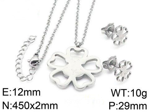 Stainless Steel Tou*s Jewelry Set TZ-003G