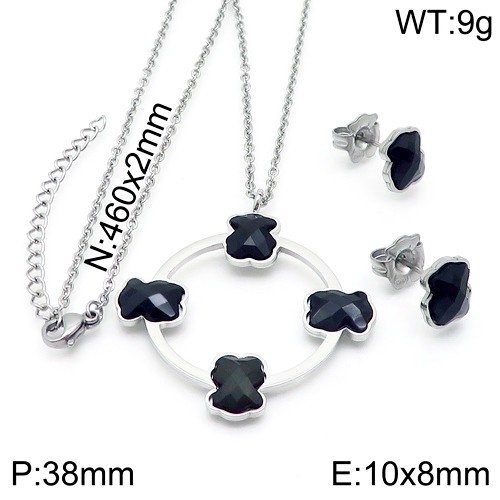 Stainless Steel Tou*s Jewelry Set TZ-138S