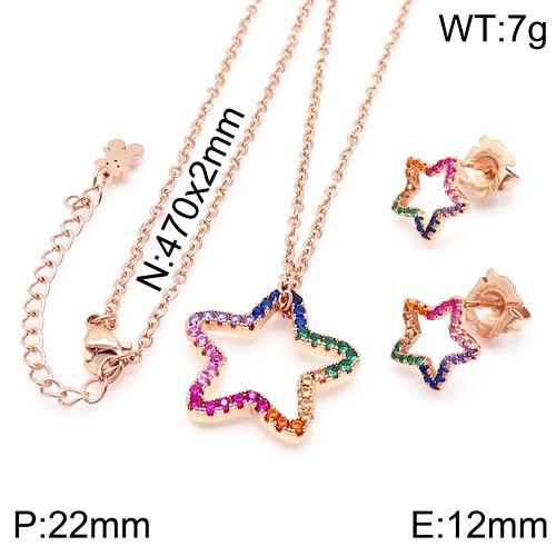 Stainless Steel Tou*s Jewelry Set TZ-133R