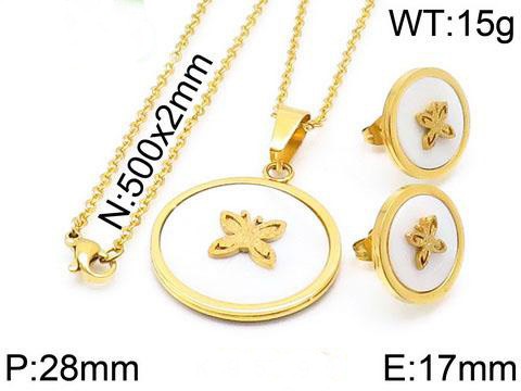 Stainless Steel Butterfly Jewelry Set TZ-016J