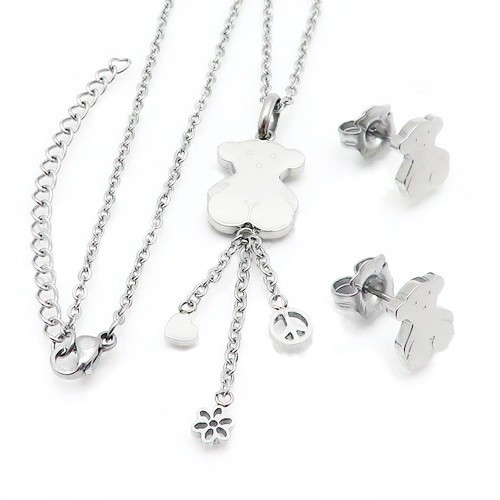 Stainless Steel Tou*s Jewelry Set TZ-122S