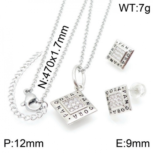 Stainless Steel Pandor*a Jewelry Set TZ-161S