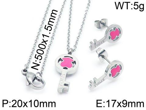 Stainless Steel Tou*s Jewelry Set TZ-047G