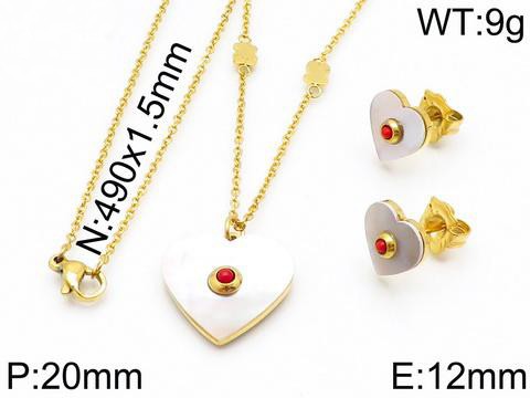 Stainless Steel Tou*s Jewelry Set TZ-091G