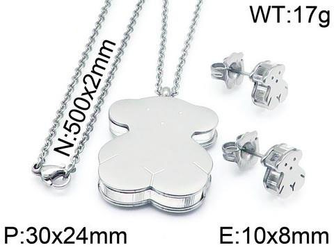 Stainless Steel Tou*s Jewelry Set TZ-035G