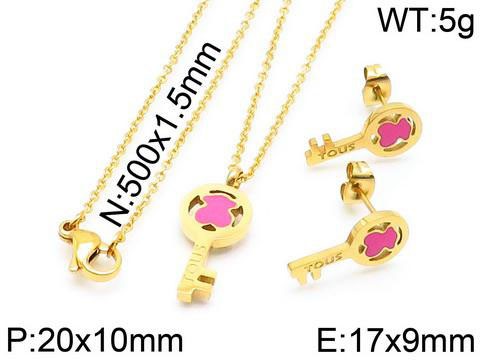 Stainless Steel Tou*s Jewelry Set TZ-047J