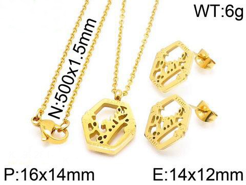 Stainless Steel Tou*s Jewelry Set TZ-007J