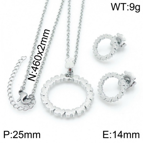 Stainless Steel Tou*s Jewelry Set TZ-154S