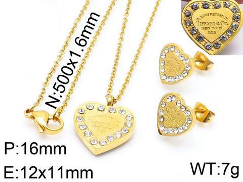 Stainless Steel Tiffan*y Jewelry Set TZ-043J