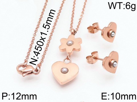 Stainless Steel Tou*s Jewelry Set TZ-102R