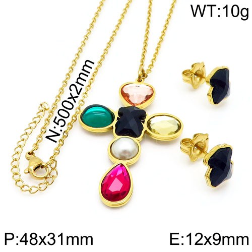 Stainless Steel Tou*s Jewelry Set TZ-135G