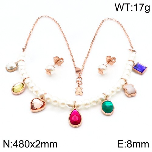 Stainless Steel Tou*s Jewelry Set TZ-123R