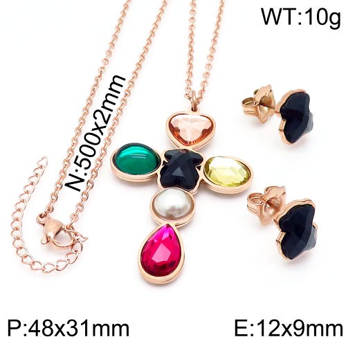 Stainless Steel Tou*s Jewelry Set TZ-135R