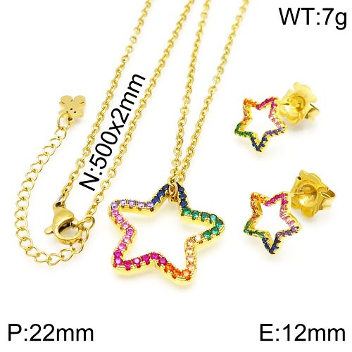 Stainless Steel Tou*s Jewelry Set TZ-133G