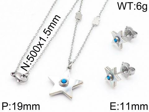 Stainless Steel Tou*s Jewelry Set TZ-092S