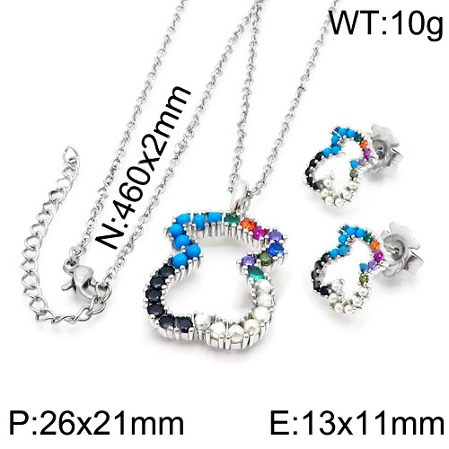 Stainless Steel Tou*s Jewelry Set TZ-117S