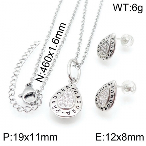 Stainless Steel Pandor*a Jewelry Set TZ-162S