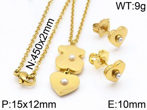 Stainless Steel Tou*s Jewelry Set TZ-063J