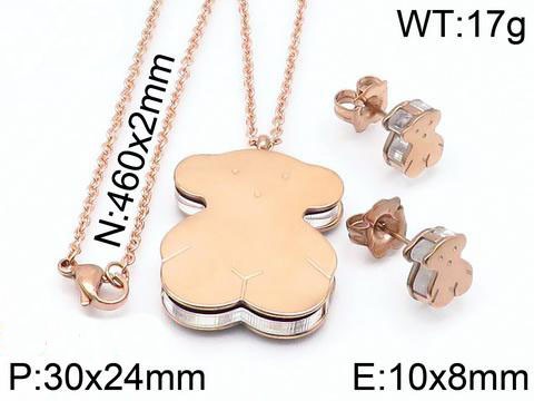 Stainless Steel Tou*s Jewelry Set TZ-035M