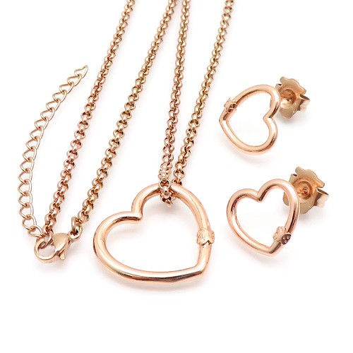 Stainless Steel Tou*s Jewelry Set TZ-137R