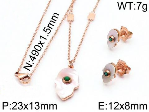 Stainless Steel Tou*s Jewelry Set TZ-093R