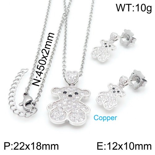 Stainless Steel Tou*s Jewelry Set TZ-146S