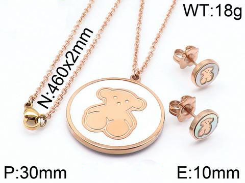 Stainless Steel Tou*s Jewelry Set TZ-039M