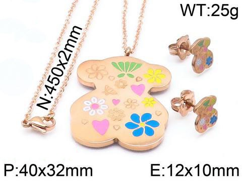 Stainless Steel Tou*s Jewelry Set TZ-034M