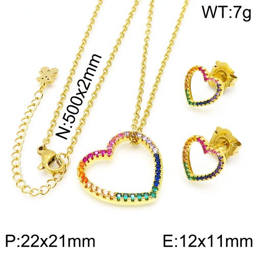 Stainless Steel Tou*s Jewelry Set TZ-132G