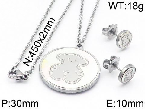 Stainless Steel Tou*s Jewelry Set TZ-039G