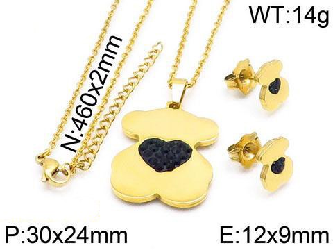 Stainless Steel Tou*s Jewelry Set TZ-021J