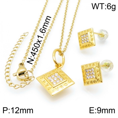 Stainless Steel Pandor*a Jewelry Set TZ-161G