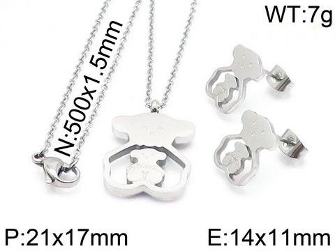 Stainless Steel Tou*s Jewelry Set TZ-010G