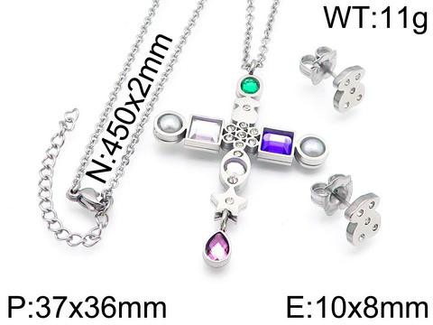 Stainless Steel Tou*s Jewelry Set TZ-083S