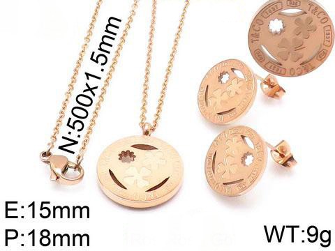 Stainless Steel Tiffan*y Jewelry Set TZ-009M