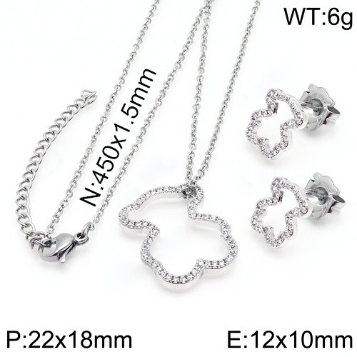 Stainless Steel Tou*s Jewelry Set TZ-127S