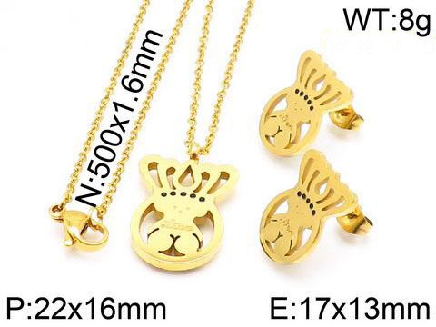 Stainless Steel Tou*s Jewelry Set TZ-004J