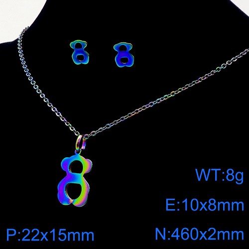 Stainless Steel Tou*s Jewelry Set TZ-113M