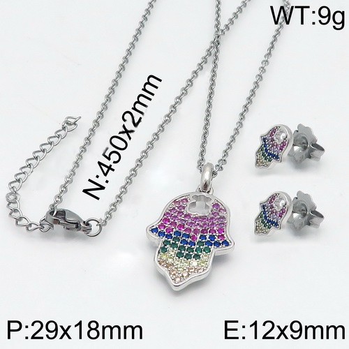 Stainless Steel Tou*s Jewelry Set TZ-114S