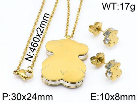 Stainless Steel Tou*s Jewelry Set TZ-035J