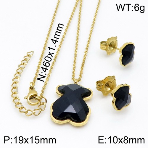 Stainless Steel Tou*s Jewelry Set TZ-141G