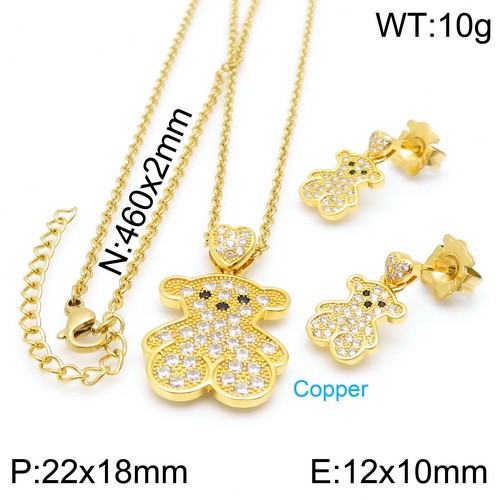 Stainless Steel Tou*s Jewelry Set TZ-146G