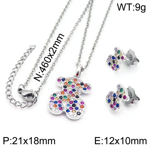 Stainless Steel Tou*s Jewelry Set TZ-125S